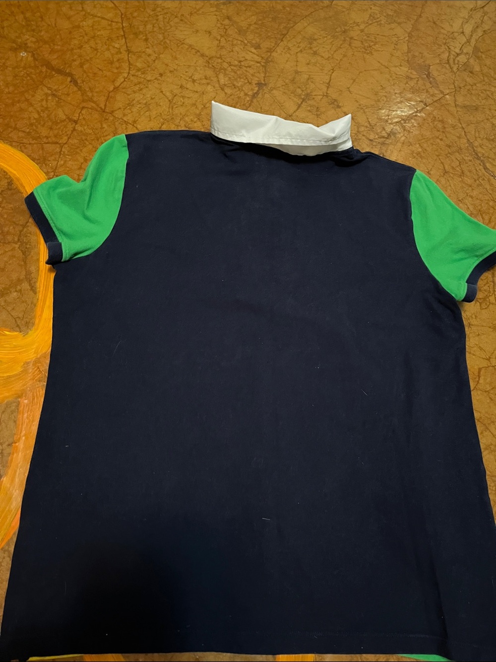 Ralph Lauren White and Navy Lauren Active Polo Sz L - Picture 4 of 4